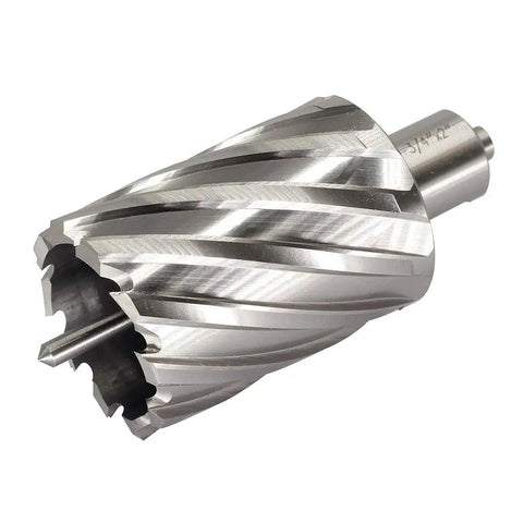 Premium HSS Annular Cutter With Weldon Shank Fits Magnetic Drills And Mill Machines Delivers smooth piercing for 1.75 inch holes.