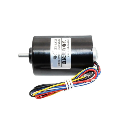 Heavy Duty Brushless Dc Motor 42mm Compact High Speed Upgrade For Industrial Fans Pumps And Conveyors side view with colored wires