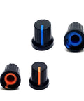 Durable 10 Pack Potentiometer Knobs for 6mm Shaft Rotary Volume Control Replacement for Guitar Pedals and Amps Upgrade ABS Plastic Easy Grip