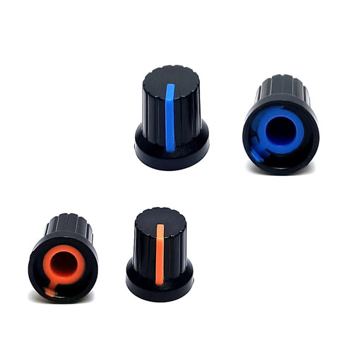 Durable 10 Pack Potentiometer Knobs for 6mm Shaft Rotary Volume Control Replacement for Guitar Pedals and Amps Upgrade ABS Plastic Easy Grip