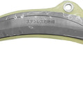 Close-up of Grass Sickle Garden Tool 7.6 Inch Japanese Style Kama Weeding Sickle with stainless steel blade and wood handle.