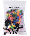 200 Pack Colorful 8mm Clip On Leg Rings For Pigeons Doves Chickens Quails