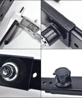 Heavy Duty Steel Cargo Door Lock For Trucks And Shipping Containers With 2 Tubular Keys Rubber Cover 9 To 18 Inch Adjustable Black Finish Built Tough For Trailers Containers And Construction Sites showing close-up details