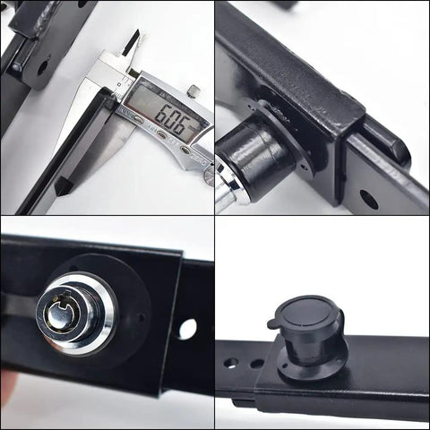 Heavy Duty Steel Cargo Door Lock For Trucks And Shipping Containers With 2 Tubular Keys Rubber Cover 9 To 18 Inch Adjustable Black Finish Built Tough For Trailers Containers And Construction Sites showing close-up details