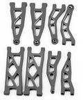 Beefed Up Aluminum Alloy Front And Rear Swing Arms Upgrade For Arrma 1 18 Granite Grom Typhon Grom Black High Strength 6061 T6