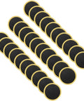 30 Pack Self Adhesive Glueless Bicycle Tire Repair Patches For Road And Mountain Bikes Black Durable Patch Kit For Quick Puncture Fix