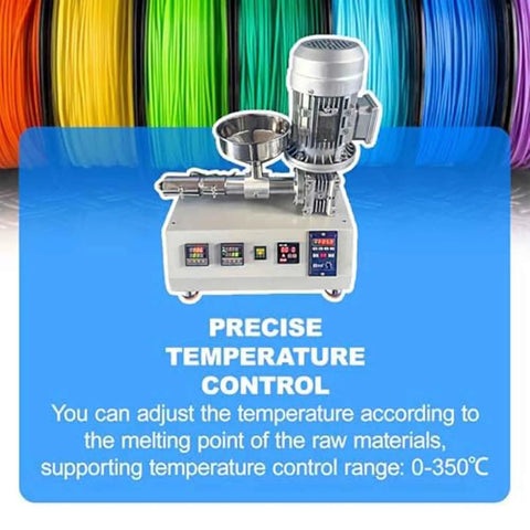 Turn Waste Into Top Notch Filament Using This Desktop 3D Printer Extruder That Crushes Through 1000 Grams Per Hour And Delivers Straight Shoot Pid Temp Control For Custom Plastic Prints, showcasing precise temperature control and motor design.