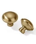Ten Pack One And A Quarter Inch Round Bronze Zinc Cabinet Knobs And Drawer Pulls With Gold Finish Ideal For Kitchen Cabinets Dresser Dressers