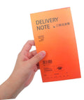 Hand holding Carbonless Receipt Book 3 Part Duplicate Paper Invoice Pad For Small Business Easy Record Keeping Of Customer Transactions And Home Based Biz Supplies