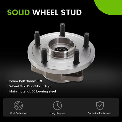 Front Wheel Bearing Hub Assembly 513234 For 2005 To 2010 Grand Cherokee And 2006 To 2010 Commander With 5 Lug ABS Sensor