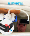 Toilet Flapper Replacement Kit For Your Tank With Chain Hinges And 2 Buoys 2 Pack Keeps Your Water Bill Low installed view