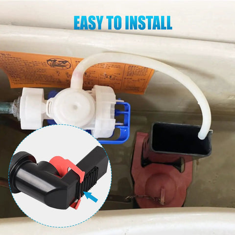 Toilet Flapper Replacement Kit For Your Tank With Chain Hinges And 2 Buoys 2 Pack Keeps Your Water Bill Low installed view