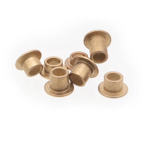 Shop Staple Flanged Sleeve Bearing Assortment Kit 15 Pcs Self Lubricating Bronze Bushings 10 Mm Inner Diameter bronze bushings set.