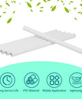 Six-Piece Three Quarter Inch PVC Pipe 17 Inch Long Schedule 40 White For Home DIY Projects