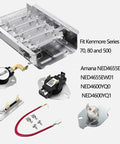 Dryer Heating Element Kit For Your Dryers With Kenmore Series 70 80 500 And Amana Models NED4655EW NED4600YQ Replacement Parts Bundle