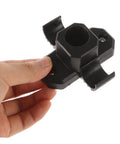 Heavy Duty 4 Pack Furniture Leg Mount Brackets Corner Connector Hardware for Table Chair Camping Stool Repair, black plastic connector.