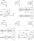 Technical drawing of Dupont Connector Kit With 620 Pcs Crimp Pliers Crimper JST Pro Grade Tool Set Terminal Ferrule Wire Hand Tools specifications.