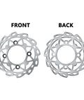 Front and back view of 190mm Brake Disc Rotor Plate For 50cc To 125cc Chinese Pit Dirt Bikes Like SSR Apollo Taotao Coolster Lifan YCF Kayo