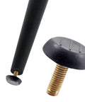 M6 Table Leg Levelers Set Eight Pcs Screws On Furniture Glides Foot Adjusters with black plastic