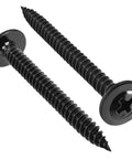 100 Pieces Size Eight By Two Inch Wood Screws With Phillips Modified Truss Head For Quick Wood Fastening Stainless Steel 410 Black Zinc Plated Self Tapping Fasteners For Woodworking DIY Projects Pro Grade Heavy Duty