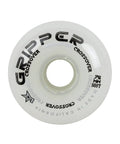 Gripper Crossover Soft Inline Hockey Wheels 76A White 76mm with Flex Technology urethane for maximum flex and smooth ride