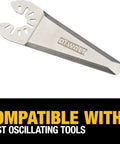 General Purpose Oscillating Tool Blade Set, 3 Piece With Plunge Point Tip, heavy duty coated blade against white background