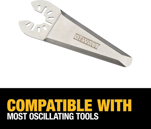 General Purpose Oscillating Tool Blade Set, 3 Piece With Plunge Point Tip, heavy duty coated blade against white background
