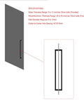 24 Inch Double Sided Push Pull Door Handle In Brushed Stainless Steel For Sliding Barn Doors Easy Install For Wood Or Glass Doors Slick Modern Minimalist Hardware With 24 Inch Center To Center Spacing And 8 To 12 Millimeter Glass Thickness, installed on glass door