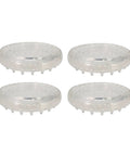 4 Inch Round Spiked Caster Cups For Carpet Protection And Furniture Stability Anti Dent Base Reduces Indentation And Prevents Sliding Clear Caster Cups For Tables Beds Sofas And Chairs Set Of Four