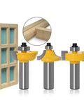 Awesome 3PC Router Bit Set For Beading And Round Over Profiles With Tv Cutter, three high-speed steel router bits.