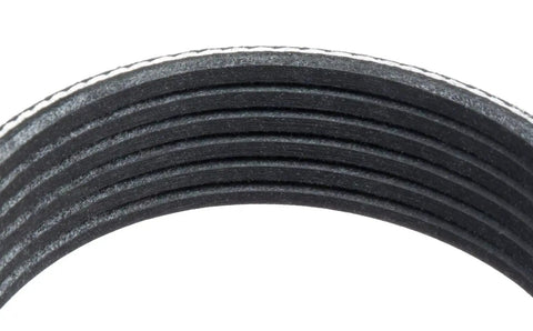 Close-up of Six Rib Serpentine Belt, 84.2 Inch Length, Heavy Duty Drive Belt For Acura MDX RL TL ZDX 2003-2013 And Ford F-53 F-59 Motorhome Chassis