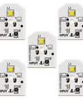 5 LED modules from Refrigerator LED Light Replacement Kit 5 Pack For WR55X11132 WR55X25754 No Cover Easy Install Bright White LEDs