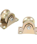 Two Pack 32mm Sliding Gate Roller, U Type Groove Wheel Track Rail, beefy steel heavy duty roller for industrial doors and carts