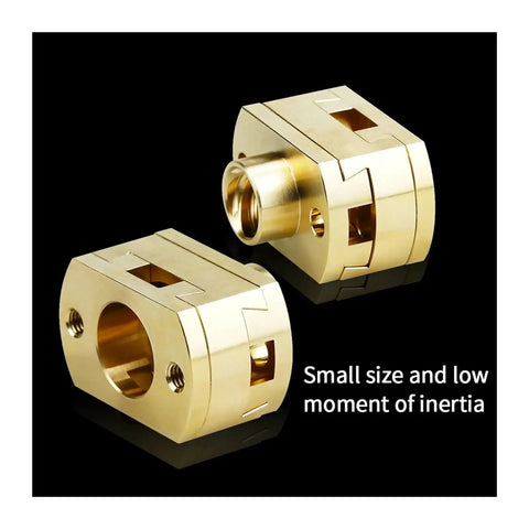 Get This Awesome 2PC High Quality T8X8mm Oldham Coupling With Included Nut For Ender3 CR10 Voron VzBoT 3D Printers Smooth Z Axis Screw Upgrade, brass