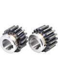 Heavy Duty Precision Cut Spur Gear Pinion 25 Tooth 2.5 Module Step Keyway Bore Fits 16 To 32 Mm Shaft, steel gear for industrial use.