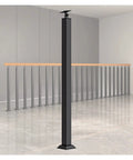 Heavy Duty Black Railing Balusters And Stair Spindles 25 Pack Wrought Iron Look Deck Post Kit adjustable bracket