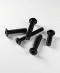 Tough As Nails 304 Stainless Steel Flat Head Hex Socket Cap Screws, 3/16 X 3/4 Inch, 50 Pack Black Oxide Finish viewed from above.