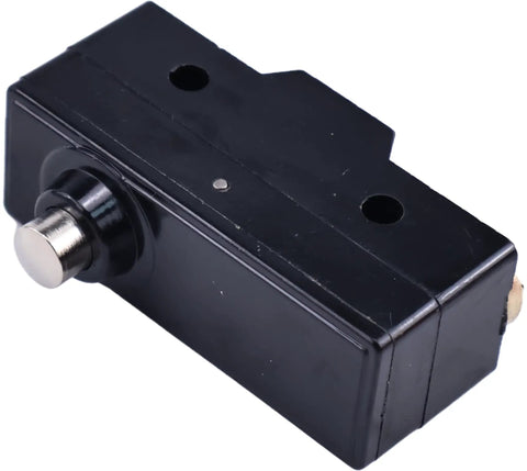Tough As Nails Spdt Pin Plunger Electrical Switch, black, for JLG and Honeywell foot pedals, compact design.