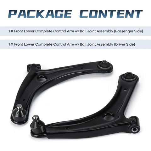 Dodge Caliber Front Lower Control Arm With Ball Joint For 2007-2012 Jeep Compass Patriot 2007-2017 Front Suspension Kit