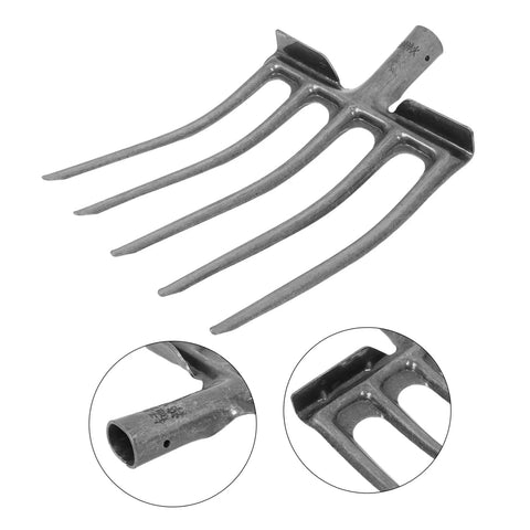Sturdy Steel Fork For Soil Aeration And Cultivation, Heavy Duty Garden Tool For Fields And Flower Beds, Four Tooth Design With Easy Attachment