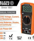 Digital Multimeter Electrical Test Kit With Non Contact Voltage Tester And Receptacle Tester For Diyers 600V AC DC 10A DC