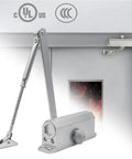 Heavy Duty Hydraulic Door Closer Automatic 40 Kg To 60 Kg Adjustable Speed Quiet Close Soft Closing Door Hardware mounted on door