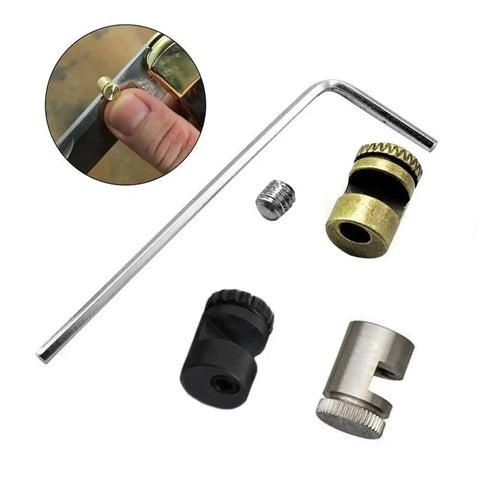 10 Piece Thumb Stud Kit For 110 Folding Knives With Wrench, showing components for one-hand opening and durable base mount.