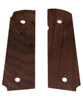WWII M1911.45 ACP Wooden Grips Indian Rosewood Dalbergia Sissoo, Republic Of Texas Design grip panels for Colt Remington Springfield.