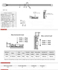 Pro Grade CNC Linear Motion Stage With C7 Ball Screw Driven Guide Rail For 3D Printers And Robotic Arms Kit DIY Friendly Precision Slide Rail 50mm To 1000mm Length For Industrial And Hobby Use technical drawing with load and dimensions