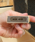 Beekeeping Tool 5 Pack Wooden Cage Queen Cage Beehive Accessory Set With Ventilated Mesh Design shown in a hand