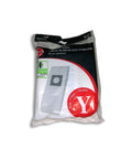 Upright Vacuum Bags Type Y Allergen Filtration Pack Of 3 Multicolor Refill For Your Upright Vacs Package Front View