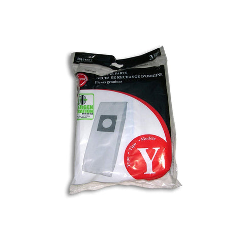 Upright Vacuum Bags Type Y Allergen Filtration Pack Of 3 Multicolor Refill For Your Upright Vacs Package Front View
