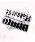 Miniature Machine Screw Set With 18 Sizes Flat Head Countersunk Carbon Steel Screws In Clear Storage Box