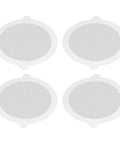 Saluaqui Fiberglass Shower Drain Hair Catcher 50pcs 11cm (50 Pieces) - set of four round mesh drain covers